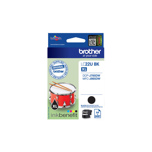 Brother LC22UBK ink cartridge 1 pc(s) Original Black Brother LC22UBK ink cartridge 1 pc(s) Original Black
